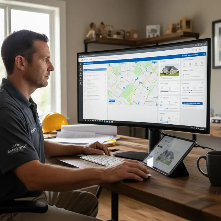 Logging Into AccuLynx: A Quick Guide 7 AccuLynx login screen for roofing software
